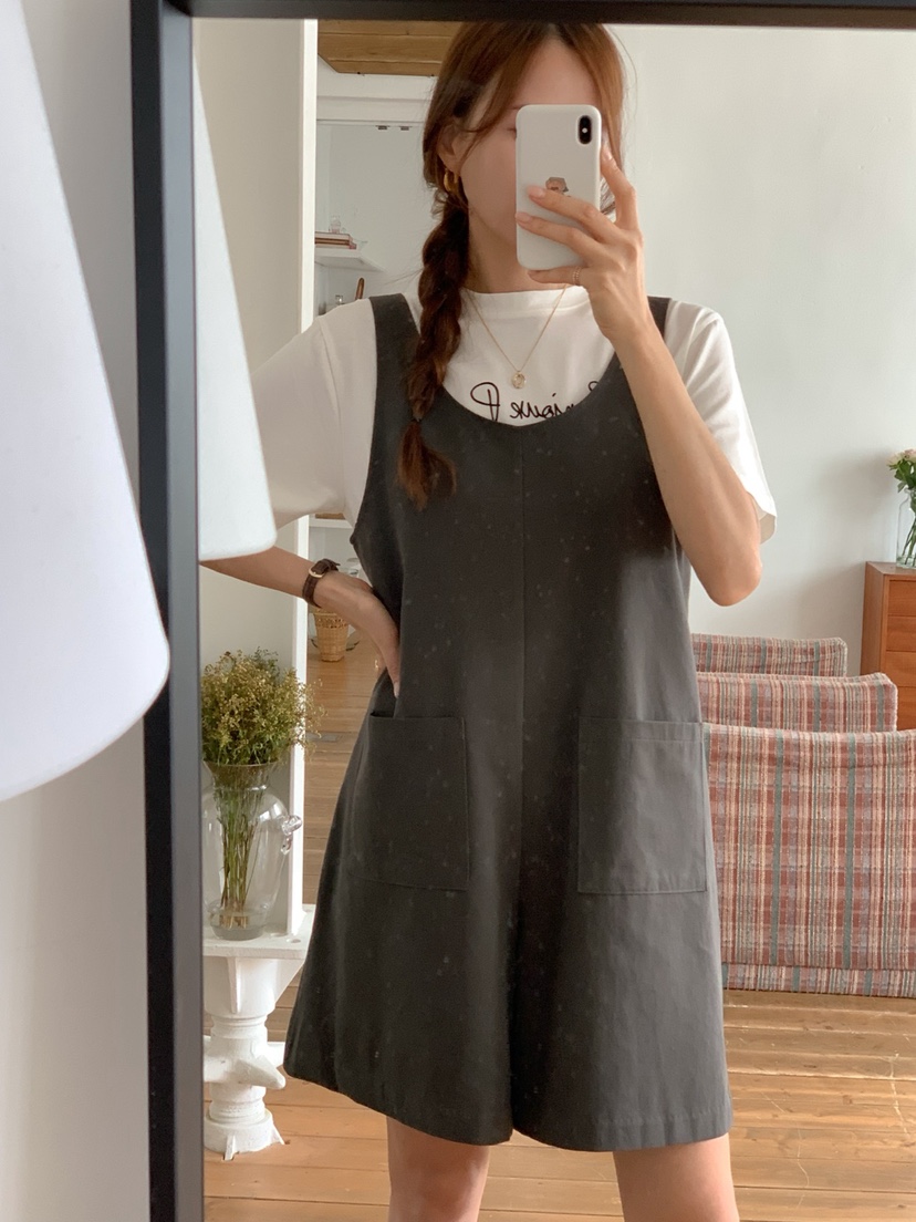 RE:FRESH-L東大門㊣實拍女士新品職業真品休閑推薦25秋冬背帶褲RE:FRESH背帶褲