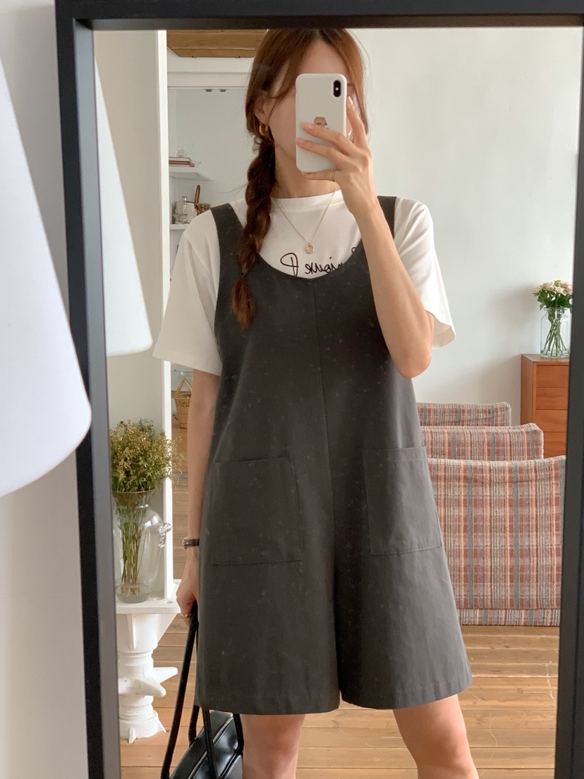 RE:FRESH-L東大門㊣實拍女士新品職業真品休閑推薦25秋冬背帶褲RE:FRESH背帶褲