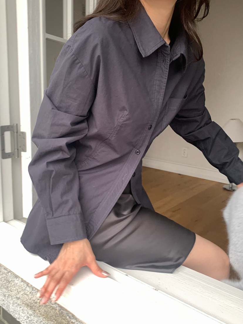BLEECKER東大門㊣實拍女士新品人氣25秋冬真品襯衫蕾絲衫修身BLEECKER襯衫/蕾絲衫