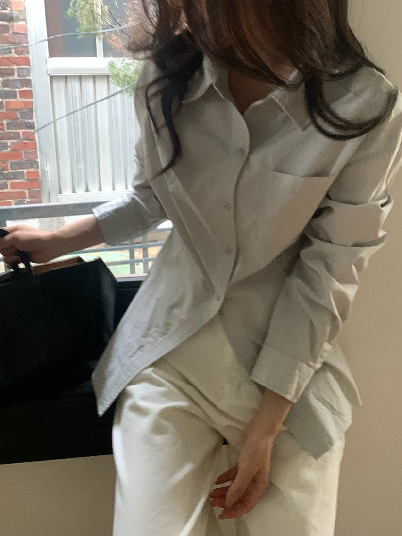 BLEECKER東大門㊣實拍女士新品人氣25秋冬真品襯衫蕾絲衫修身BLEECKER襯衫/蕾絲衫