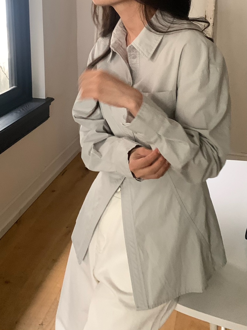 BLEECKER東大門㊣實拍女士新品人氣25秋冬真品襯衫蕾絲衫修身BLEECKER襯衫/蕾絲衫