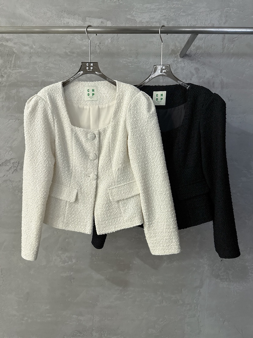 COME OPEN東大門㊣直郵女裝新品時尚真品人氣推薦夾克粗花呢COMP-(COME OPEN)夾克