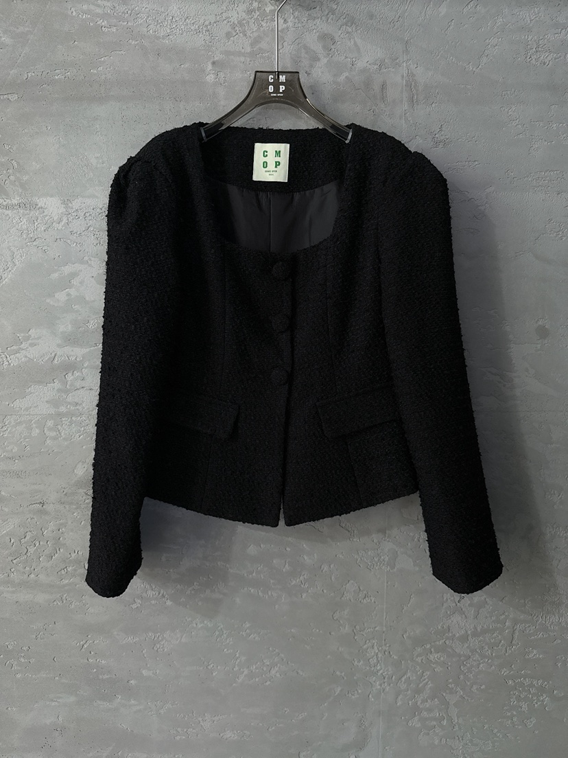 COME OPEN東大門㊣直郵女裝新品時尚真品人氣推薦夾克粗花呢COMP-(COME OPEN)夾克圖色2