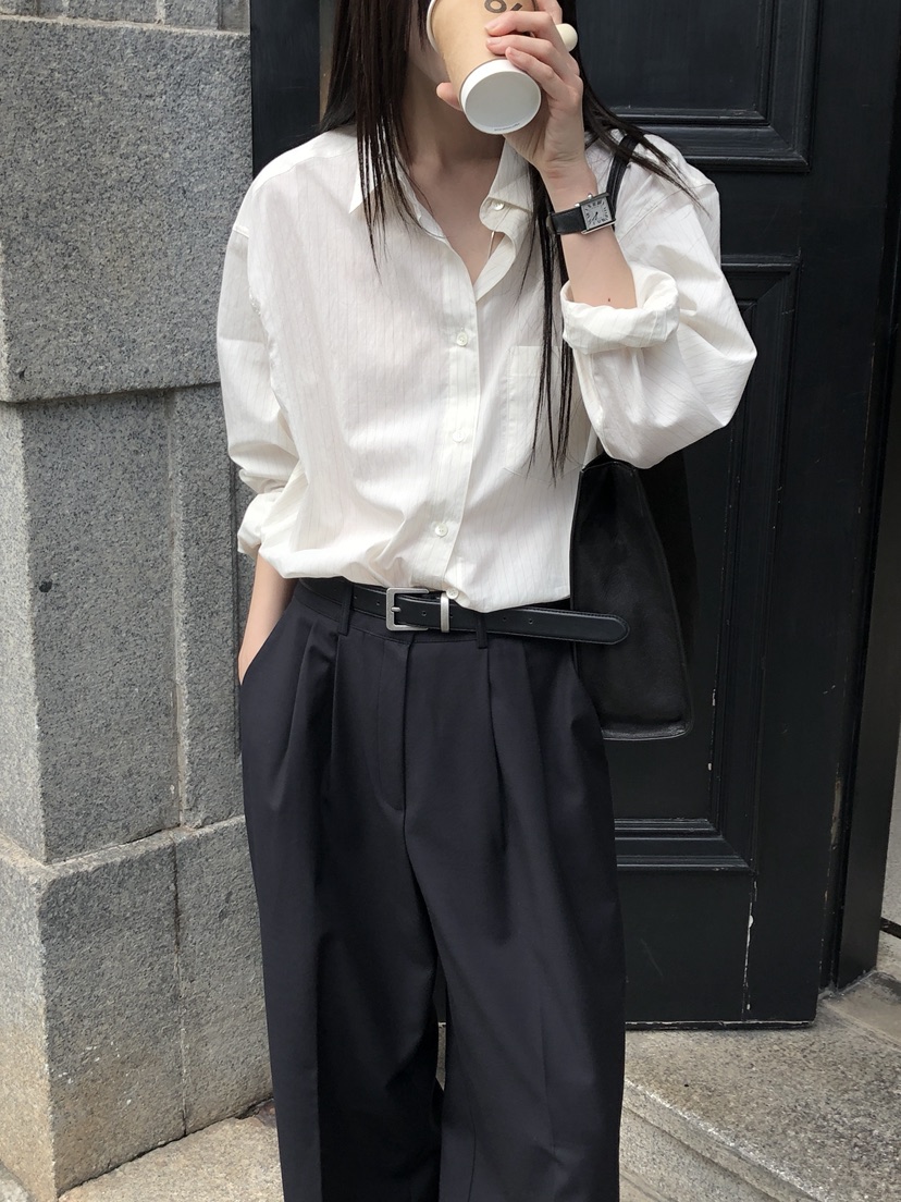 LE BUTTER韓國代購㊣女士新品推薦休閑人氣25秋冬襯衫蕾絲衫LE BUTTER襯衫/蕾絲衫