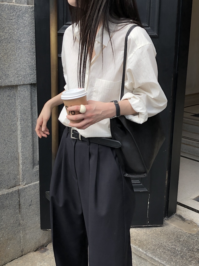 LE BUTTER韓國代購㊣女士新品推薦休閑人氣25秋冬襯衫蕾絲衫LE BUTTER襯衫/蕾絲衫