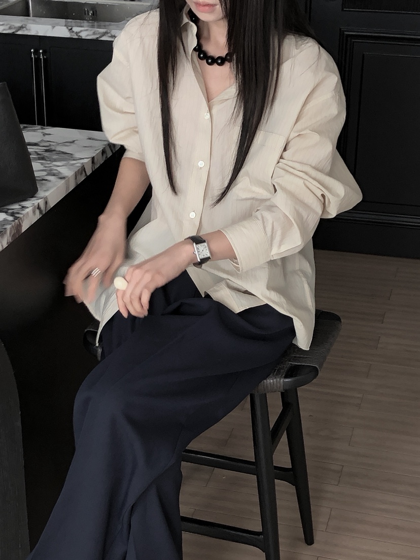 LE BUTTER韓國代購㊣女士新品推薦休閑人氣25秋冬襯衫蕾絲衫LE BUTTER襯衫/蕾絲衫