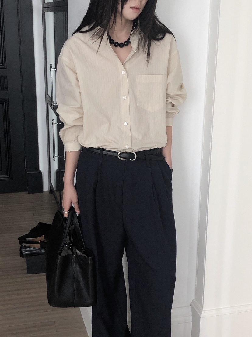 LE BUTTER韓國代購㊣女士新品推薦休閑人氣25秋冬襯衫蕾絲衫LE BUTTER襯衫/蕾絲衫