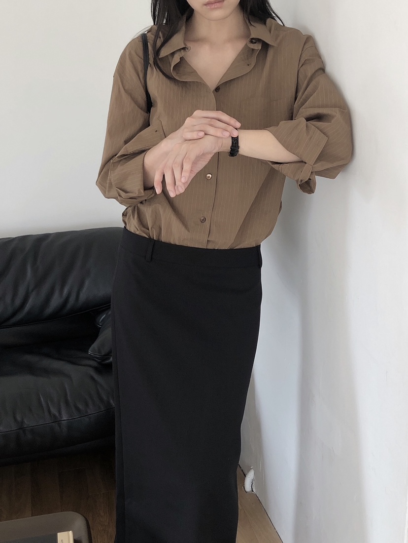 LE BUTTER韓國代購㊣女士新品推薦休閑人氣25秋冬襯衫蕾絲衫LE BUTTER襯衫/蕾絲衫