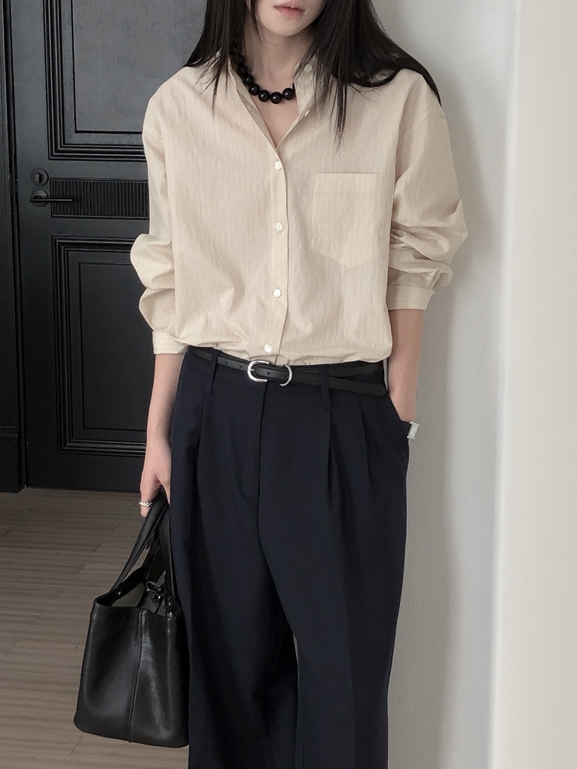 LE BUTTER韓國代購㊣女士新品推薦休閑人氣25秋冬襯衫蕾絲衫LE BUTTER襯衫/蕾絲衫圖色2