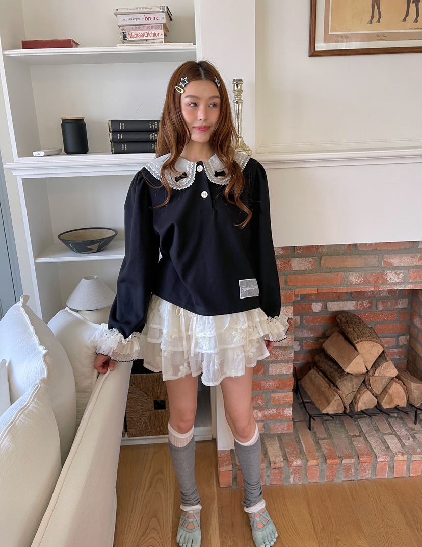 BOUTIQUE-L韓國代購㊣女裝新品25秋冬熱賣推薦真品人氣衛衣BOUTIQUE-L衛衣