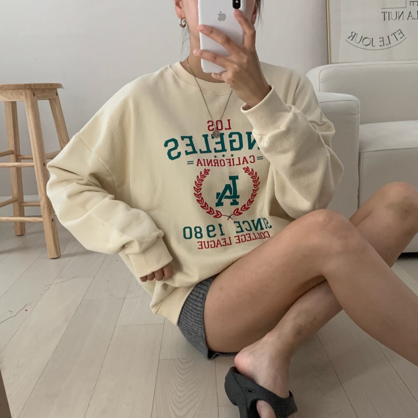 HELLO JINI韓國直郵㊣女裝新品休閑熱賣職業25秋冬推薦衛衣HELLO JINI衛衣