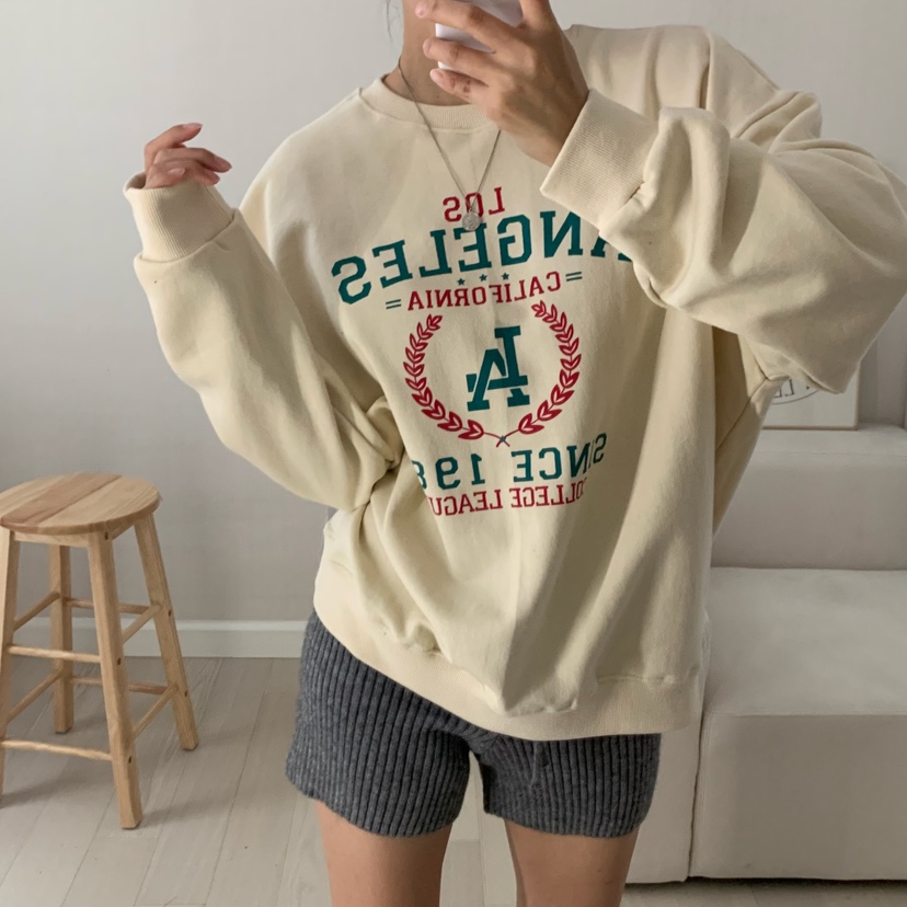 HELLO JINI韓國直郵㊣女裝新品休閑熱賣職業25秋冬推薦衛衣HELLO JINI衛衣