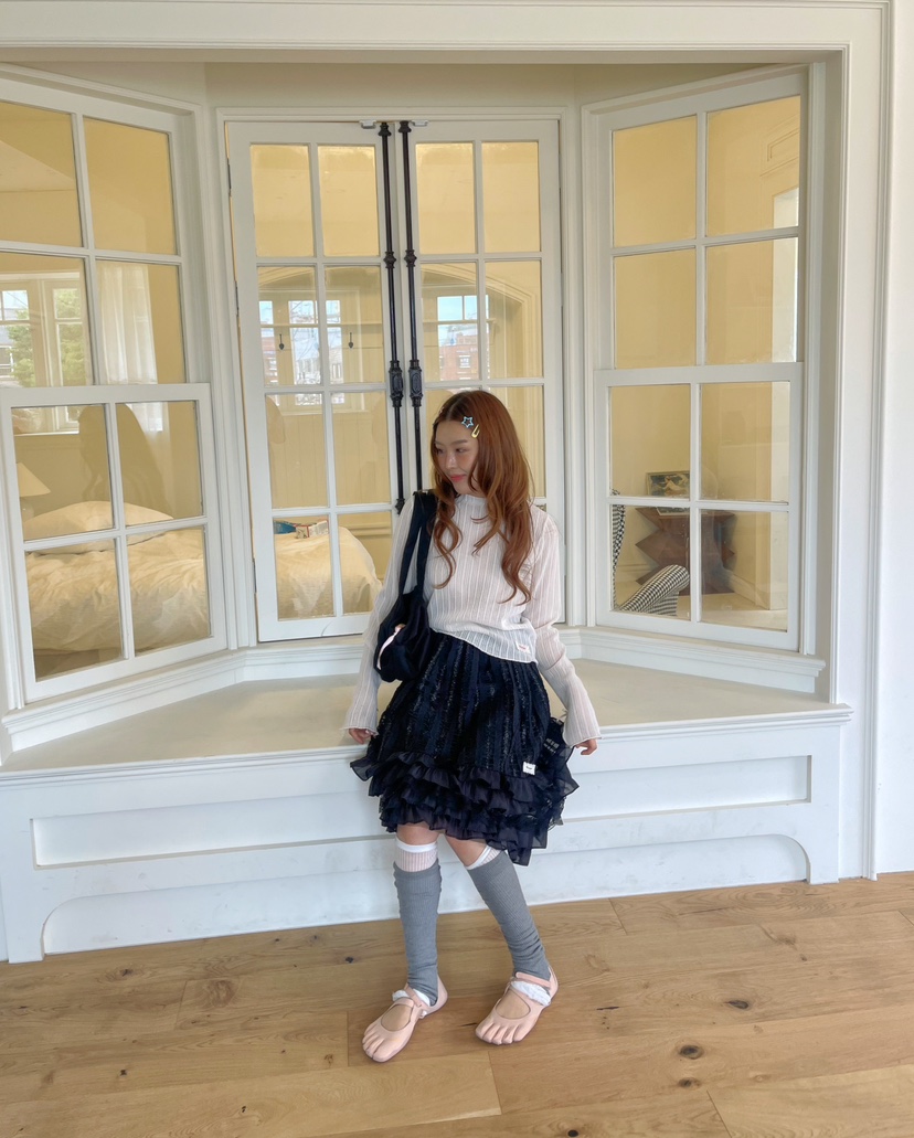 BOUTIQUE-L東大門㊣實拍女裝新品人氣25秋冬時尚休閑長袖T恤BOUTIQUE-L長袖T恤
