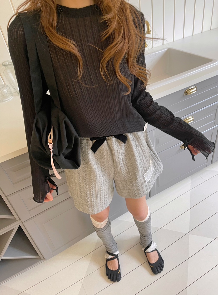 BOUTIQUE-L東大門㊣實拍女裝新品人氣25秋冬時尚休閑長袖T恤BOUTIQUE-L長袖T恤圖色3