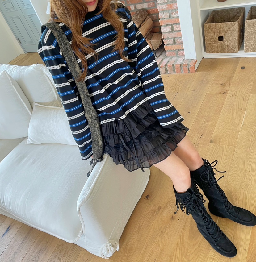BOUTIQUE-L韓國直郵㊣女士新款職業真品推薦休閑熱賣長袖T恤BOUTIQUE-L長袖T恤