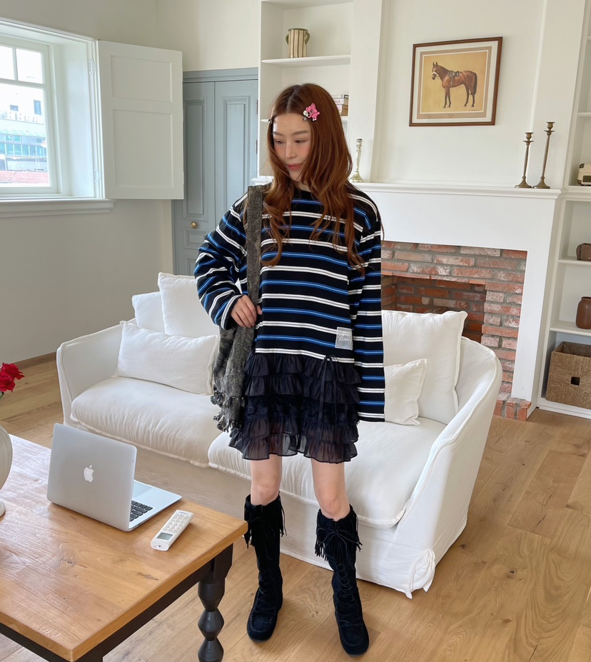 BOUTIQUE-L韓國直郵㊣女士新款職業真品推薦休閑熱賣長袖T恤BOUTIQUE-L長袖T恤