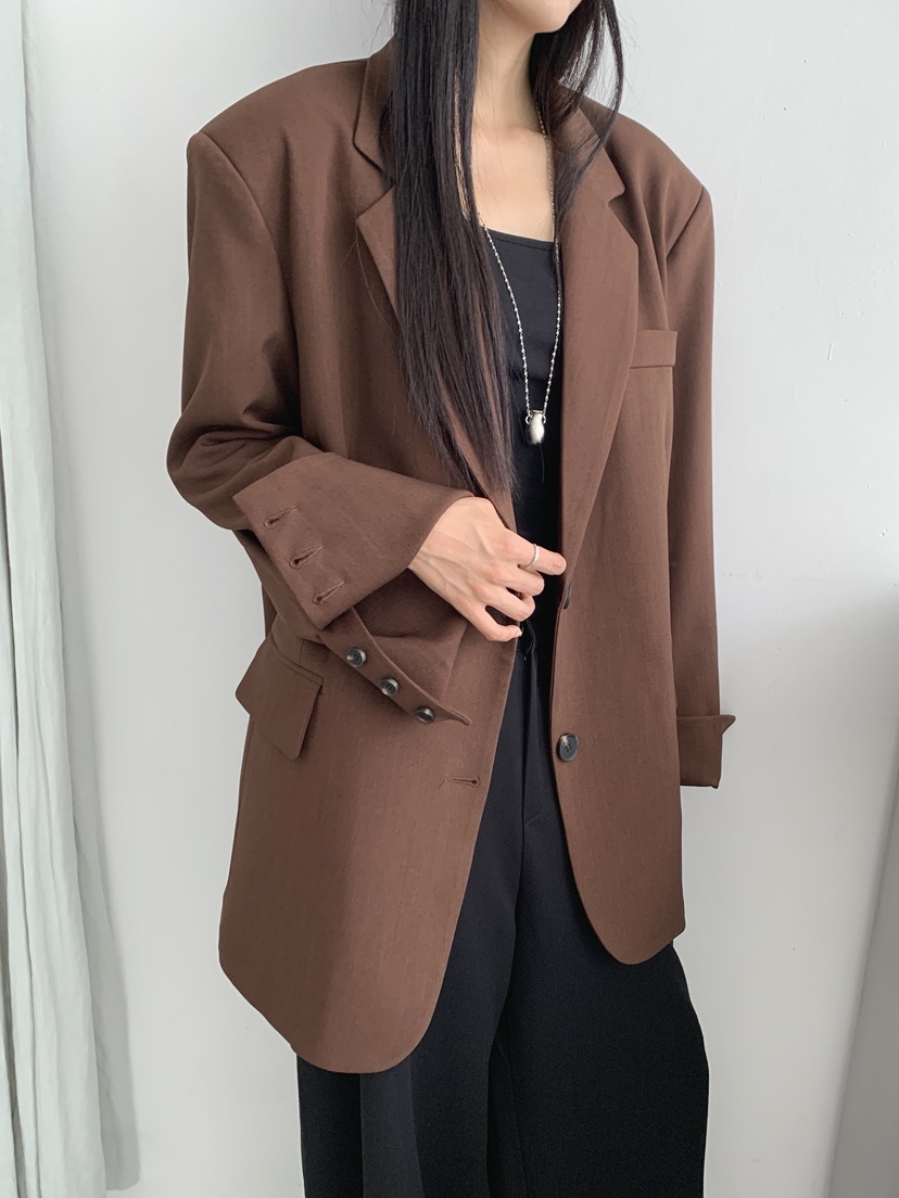 COME OPEN韓國代購㊣女裝新品時尚休閑職業推薦夾克含腰帶COMP-(COME OPEN)夾克