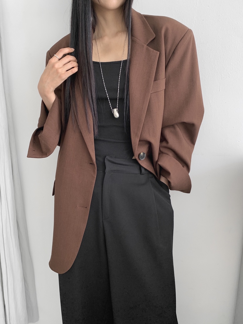 COME OPEN韓國代購㊣女裝新品時尚休閑職業推薦夾克含腰帶COMP-(COME OPEN)夾克