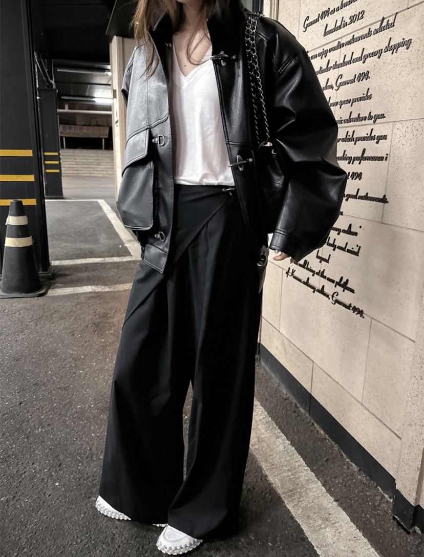 BOWIE東大門㊣直郵女士新款職業25秋冬人氣推薦熱賣時尚休閑褲BOWIE休閑褲