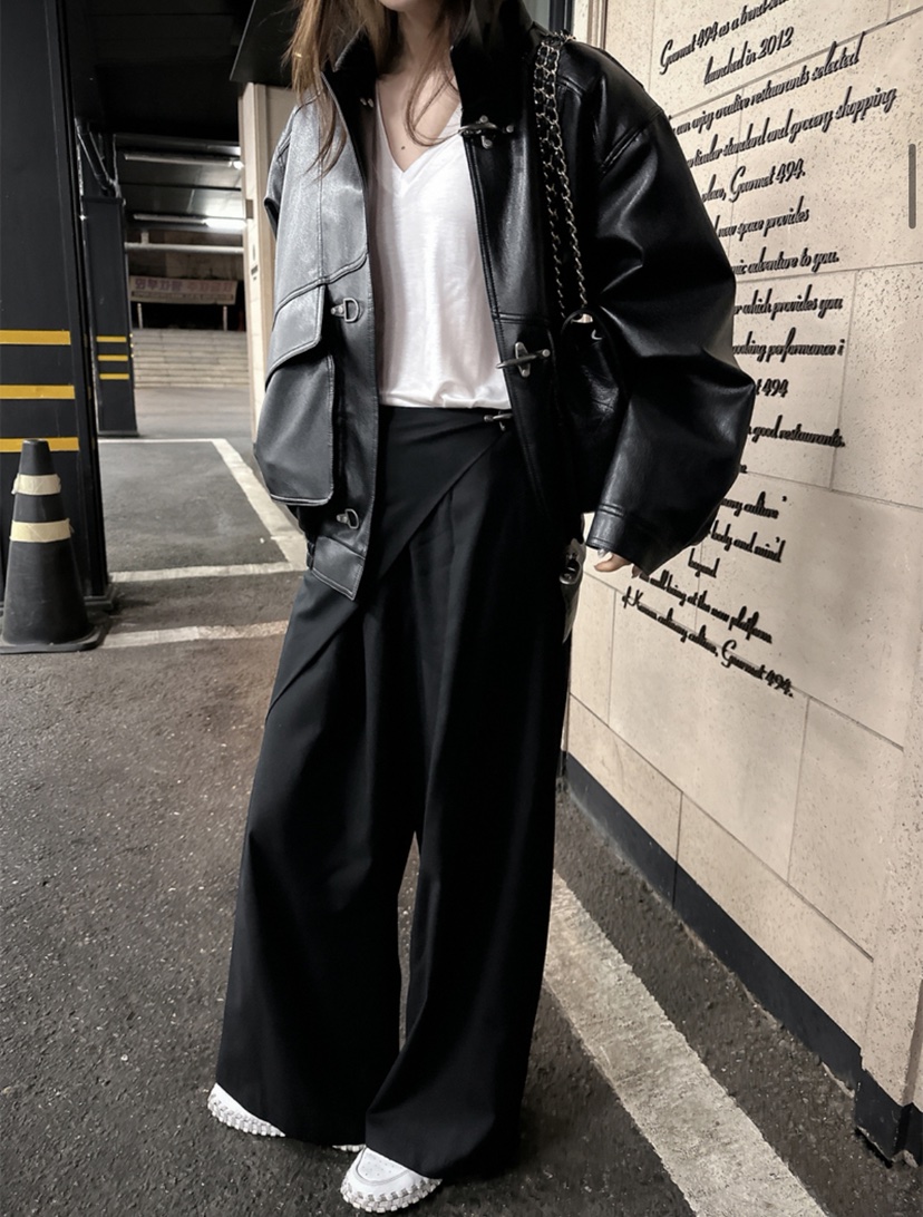 BOWIE東大門㊣直郵女士新款職業25秋冬人氣推薦熱賣時尚休閑褲BOWIE休閑褲