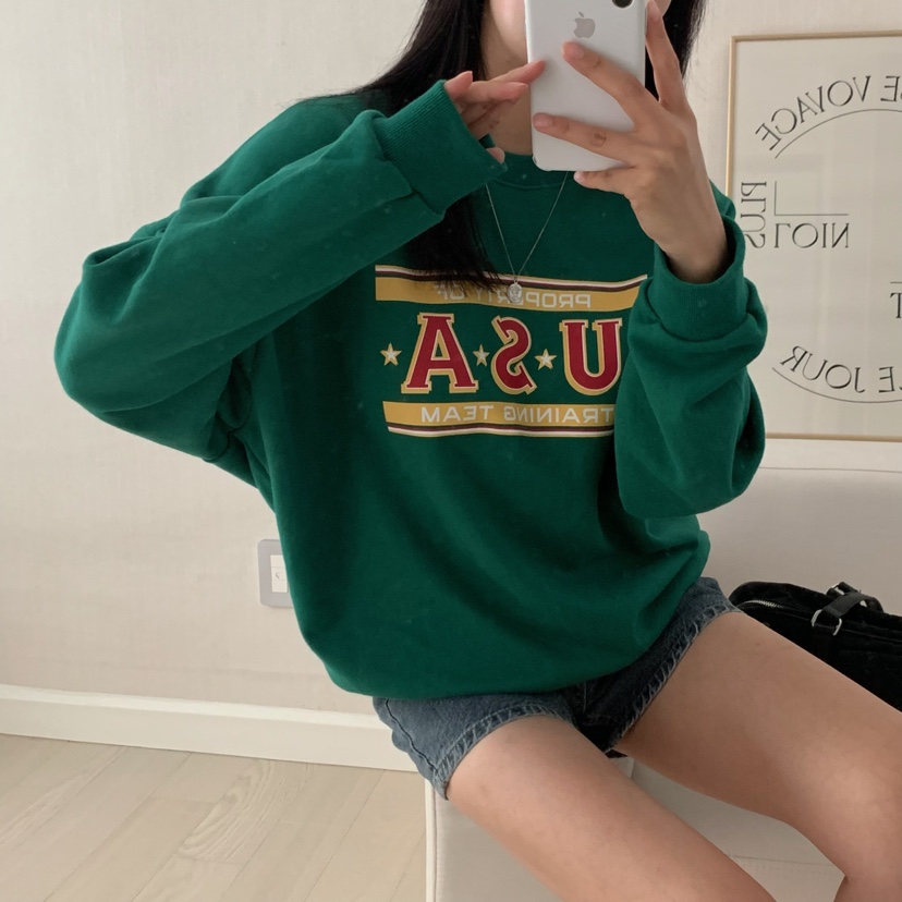 HELLO JINI韓國代購㊣女裝新品人氣推薦時尚職業休閑熱賣衛衣HELLO JINI衛衣