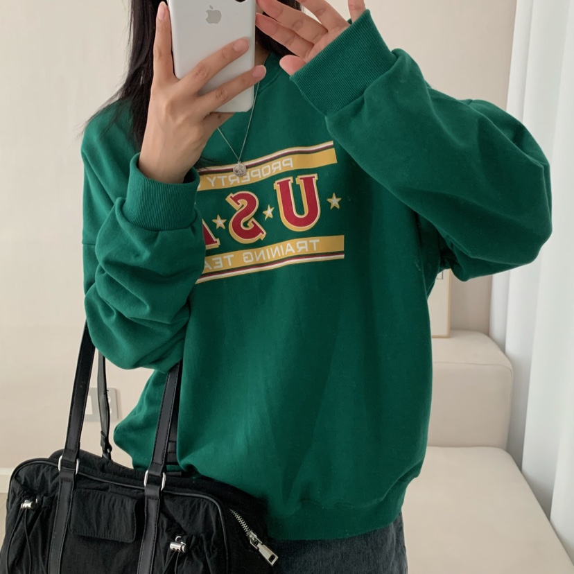 HELLO JINI韓國代購㊣女裝新品人氣推薦時尚職業休閑熱賣衛衣HELLO JINI衛衣