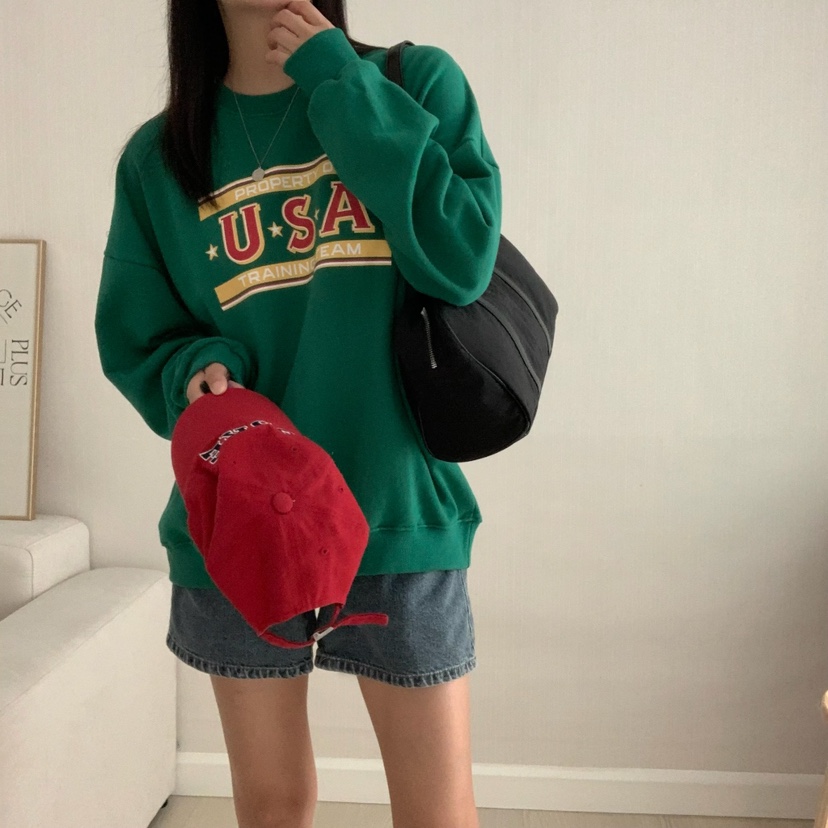 HELLO JINI韓國代購㊣女裝新品人氣推薦時尚職業休閑熱賣衛衣HELLO JINI衛衣