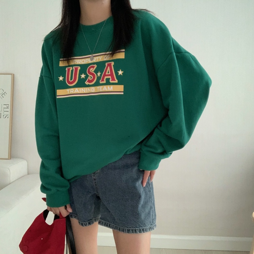 HELLO JINI韓國代購㊣女裝新品人氣推薦時尚職業休閑熱賣衛衣HELLO JINI衛衣