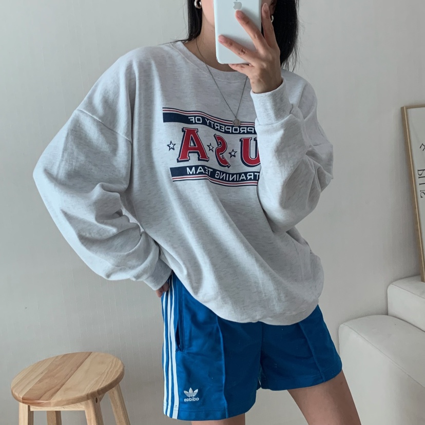 HELLO JINI韓國代購㊣女裝新品人氣推薦時尚職業休閑熱賣衛衣HELLO JINI衛衣