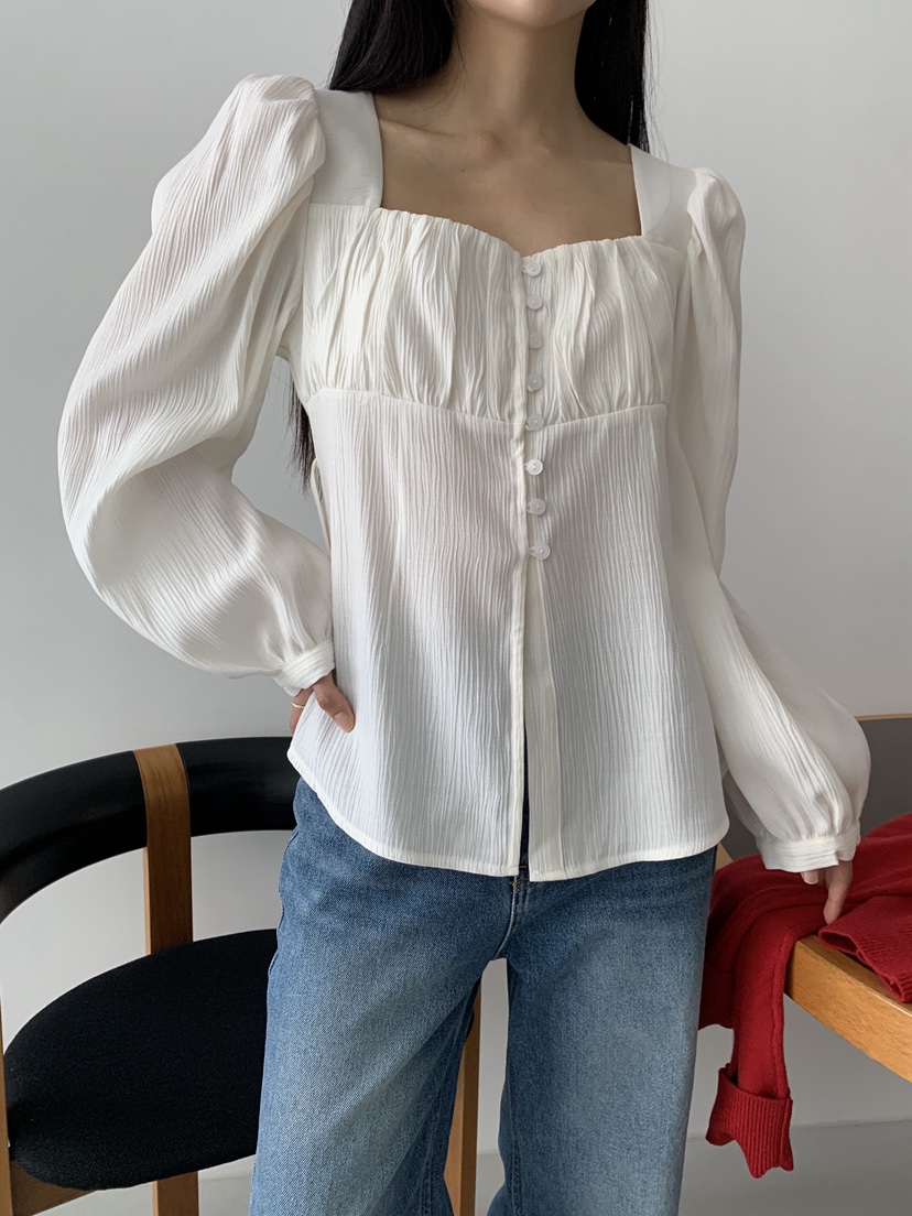 COME OPEN韓國代購㊣女士新品人氣真品熱賣休閑襯衫蕾絲衫COMP-(COME OPEN)襯衫/蕾絲衫