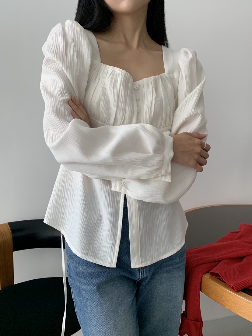 COME OPEN韓國代購㊣女士新品人氣真品熱賣休閑襯衫蕾絲衫COMP-(COME OPEN)襯衫/蕾絲衫
