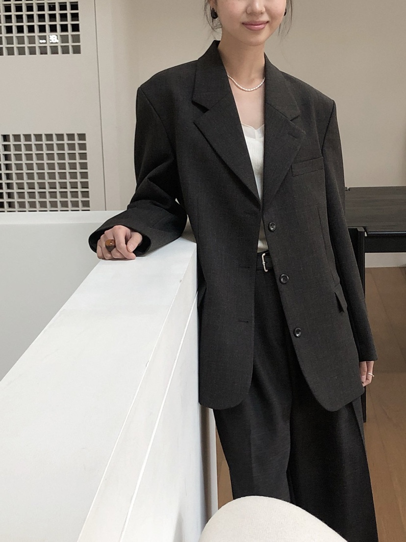 LE BUTTER東大門㊣代購女士新品人氣25秋冬真品職業休閑夾克LE BUTTER夾克