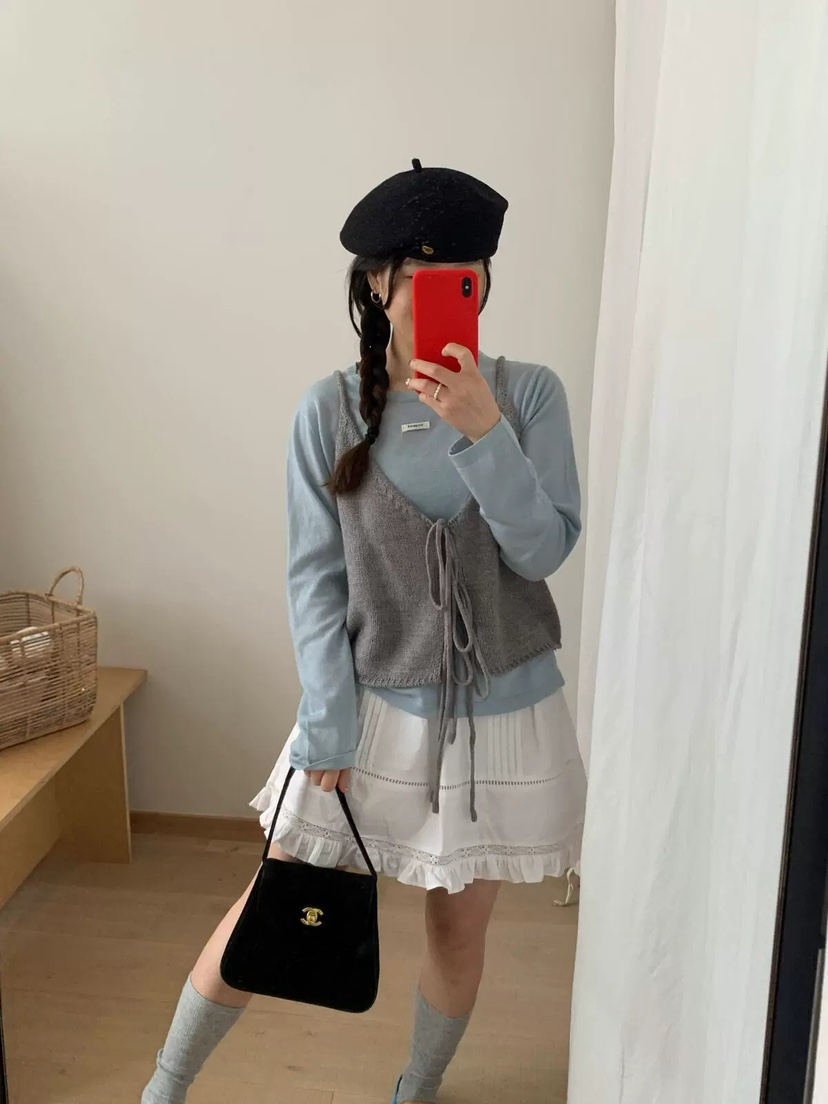 STRAWBERRY東大門㊣實拍女士新款25秋冬職業吊帶背心不含內搭STRAWBERRY吊帶/背心