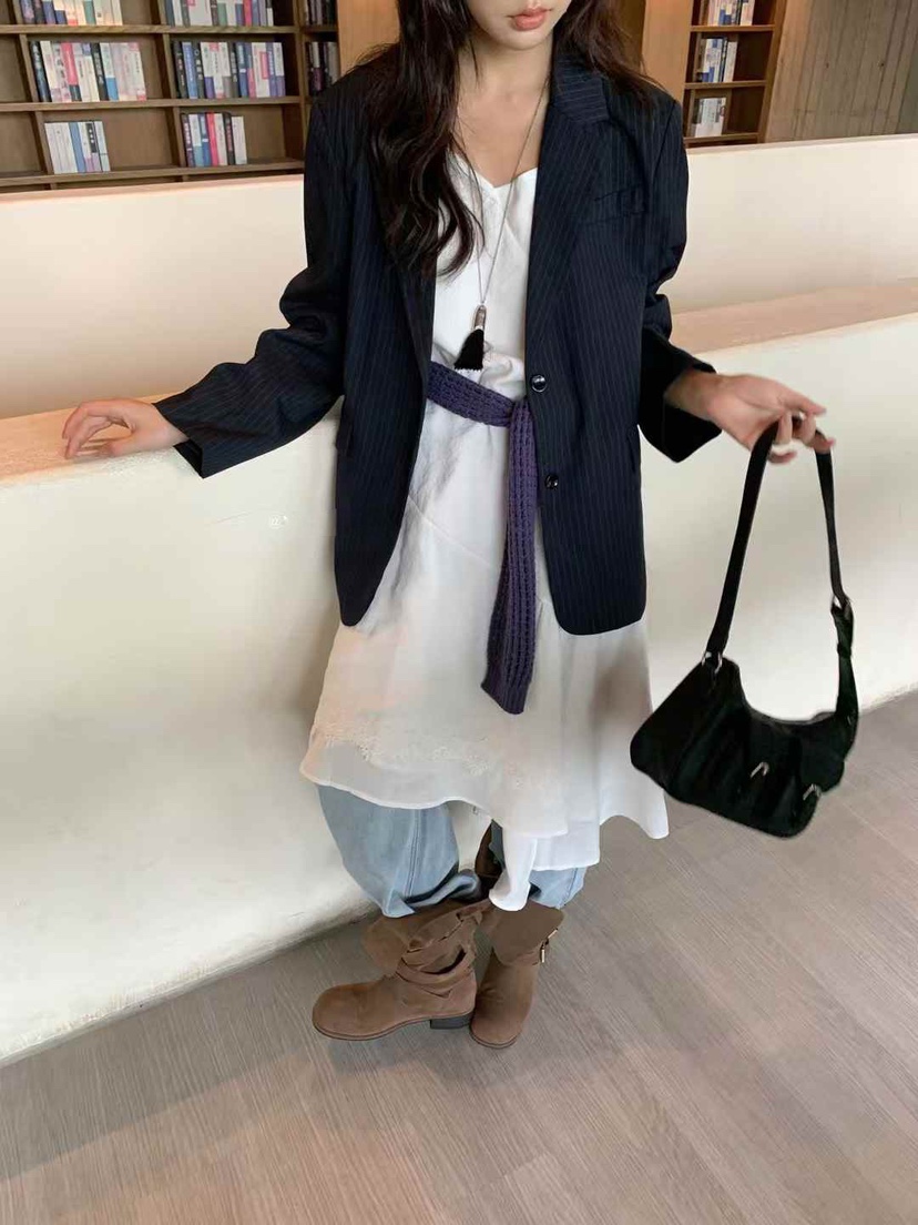 STRAWBERRY東大門㊣實拍女裝新款真品25秋冬職業推薦連衣裙STRAWBERRY連衣裙