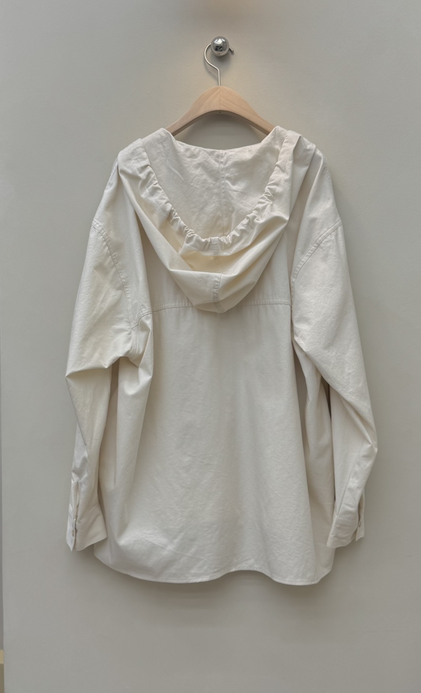 NOTHING東大門㊣代購女士新品人氣休閑職業25秋冬襯衫蕾絲衫連帽NOTHING襯衫/蕾絲衫