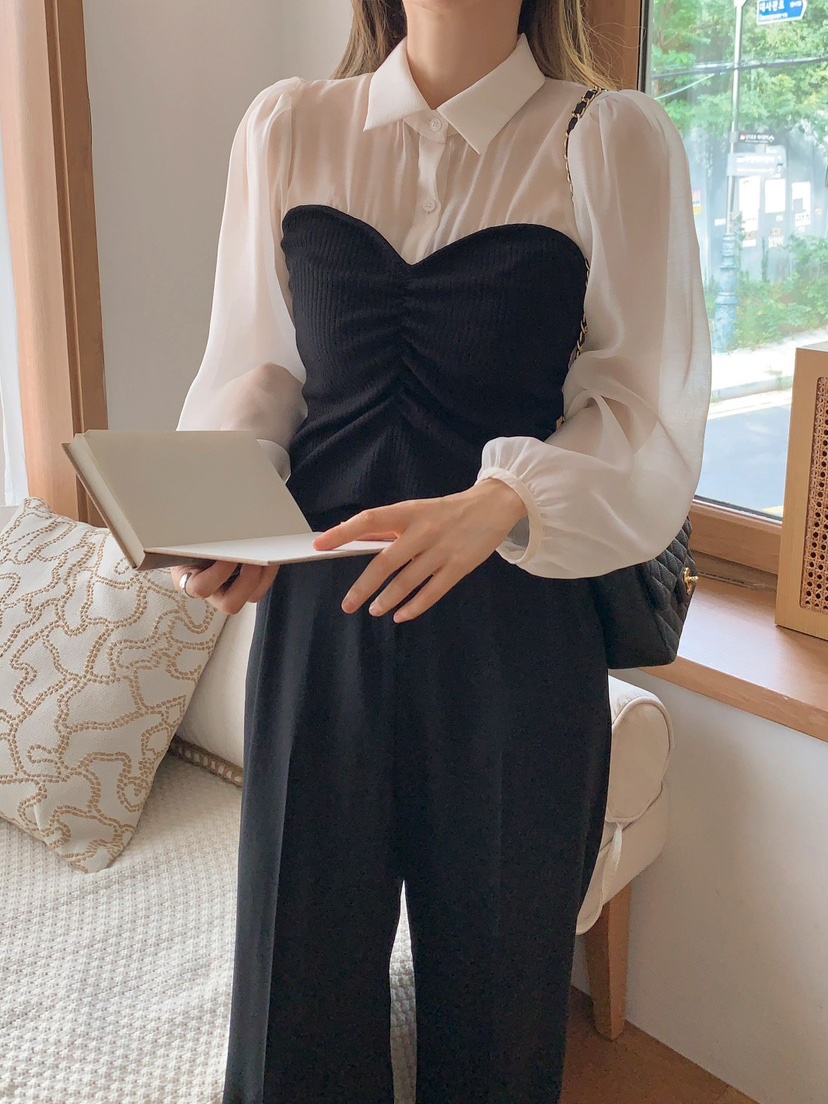 ZEST-제스트-T東大門㊣代購女士新款休閑25秋冬襯衫蕾絲衫ZEST-2件起訂襯衫/蕾絲衫