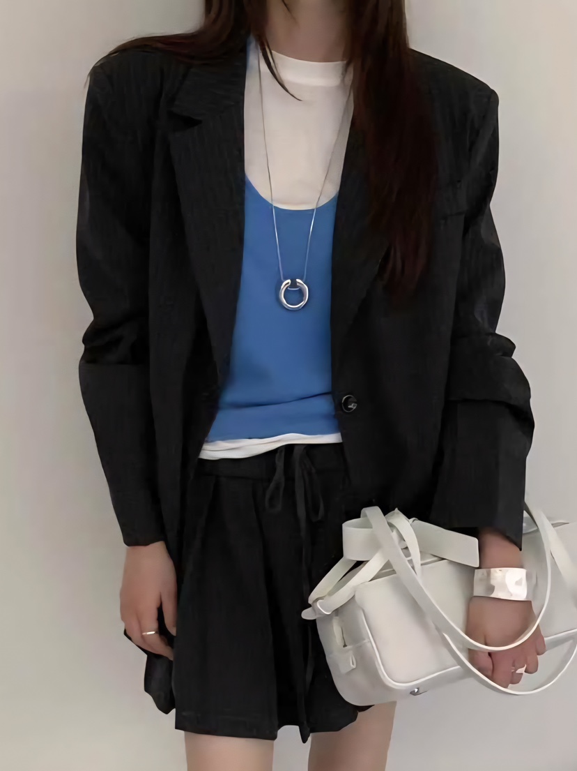 STRAWBERRY東大門㊣代購女裝新品休閑人氣職業吊帶背心羊毛STRAWBERRY吊帶/背心
