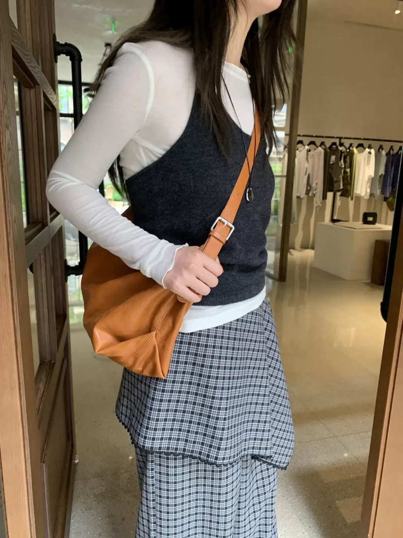 STRAWBERRY東大門㊣代購女裝新品休閑人氣職業吊帶背心羊毛STRAWBERRY吊帶/背心
