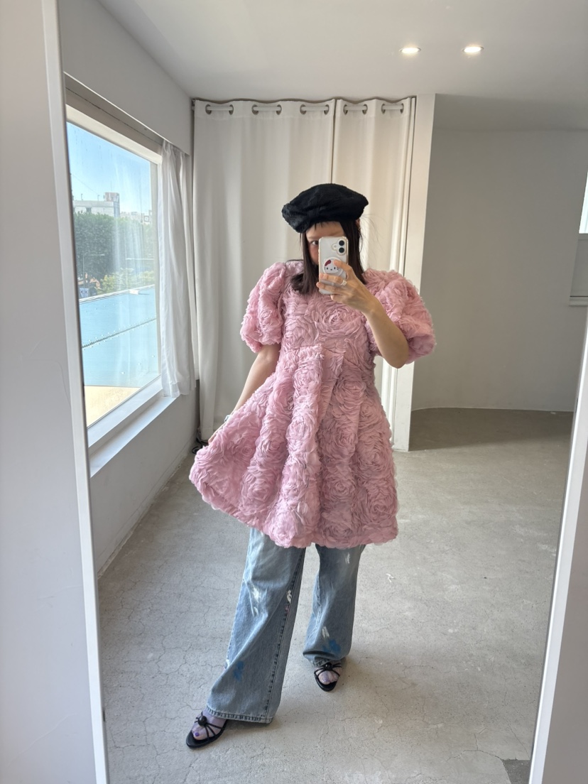 PLATFORM-L東大門㊣實拍女士新品職業真品25秋冬連衣裙含腰繩PLATFORM連衣裙