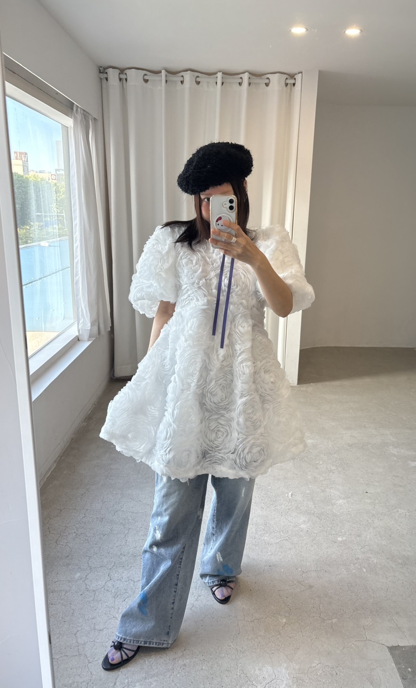 PLATFORM-L東大門㊣實拍女士新品職業真品25秋冬連衣裙含腰繩PLATFORM連衣裙