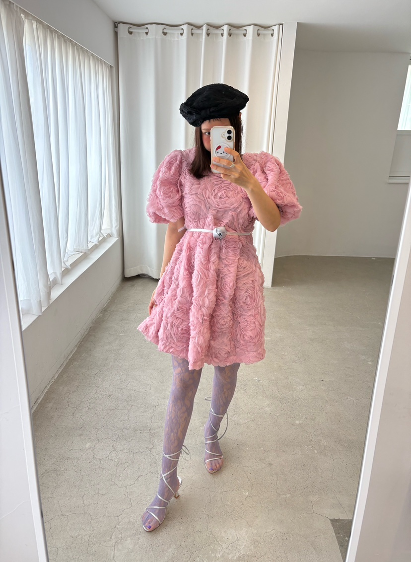 PLATFORM-L東大門㊣實拍女士新品職業真品25秋冬連衣裙含腰繩PLATFORM連衣裙