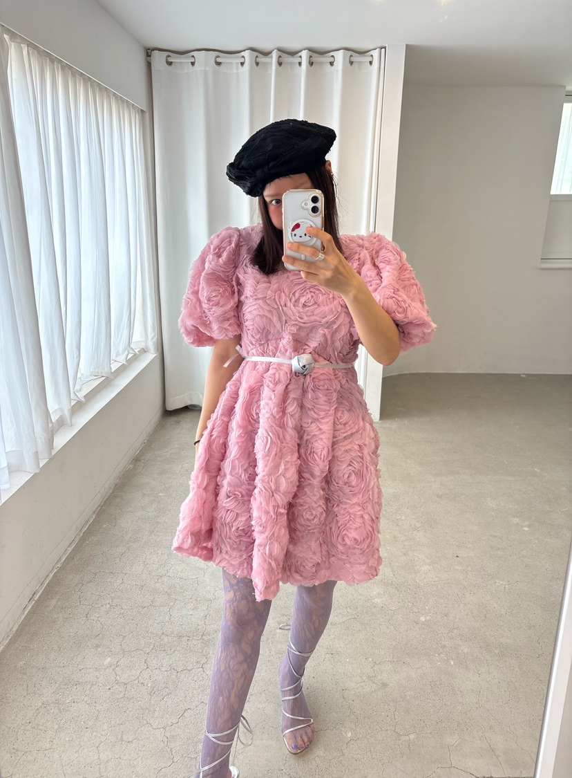 PLATFORM-L東大門㊣實拍女士新品職業真品25秋冬連衣裙含腰繩PLATFORM連衣裙