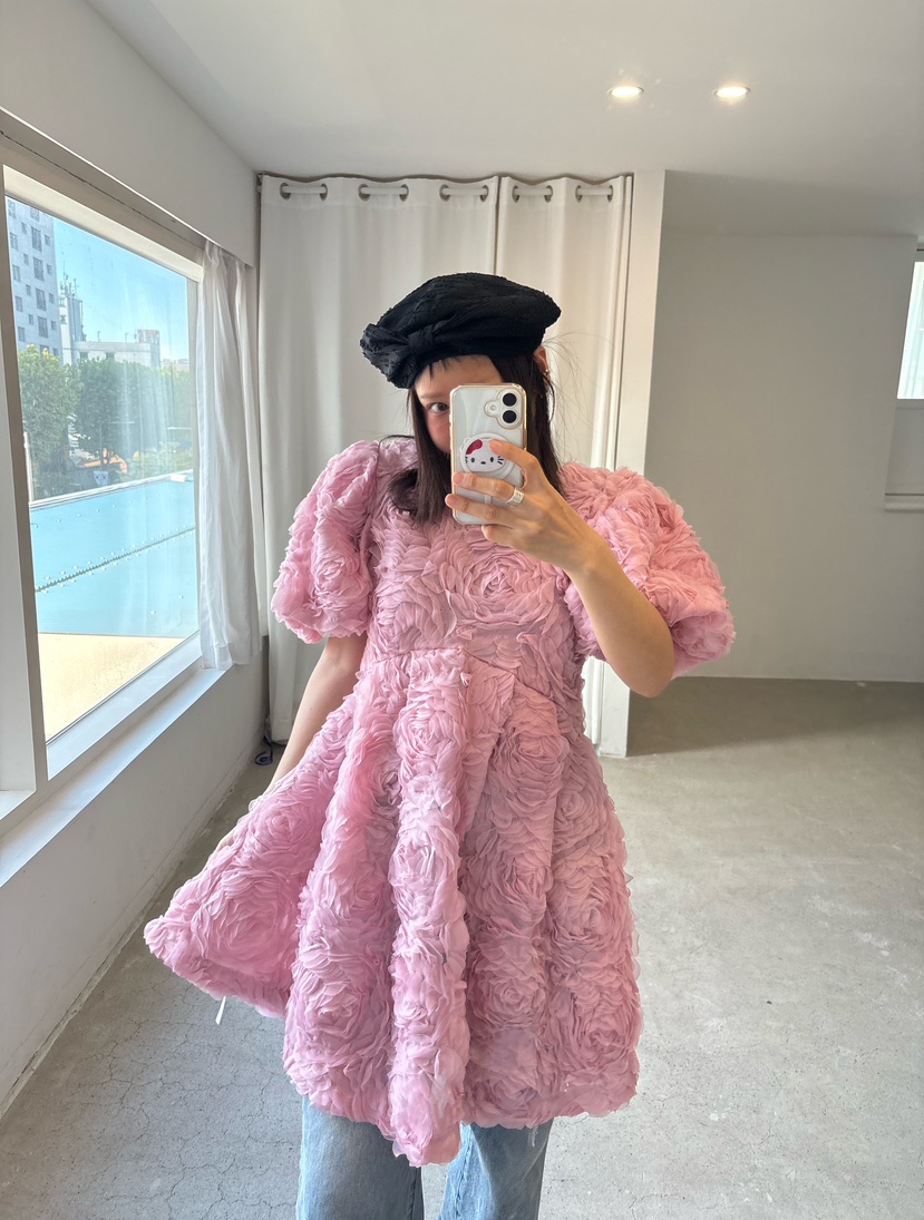 PLATFORM-L東大門㊣實拍女士新品職業真品25秋冬連衣裙含腰繩PLATFORM連衣裙
