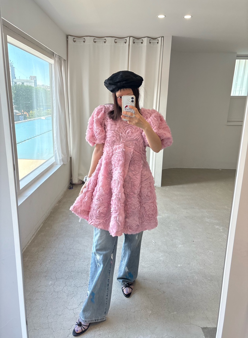 PLATFORM-L東大門㊣實拍女士新品職業真品25秋冬連衣裙含腰繩PLATFORM連衣裙