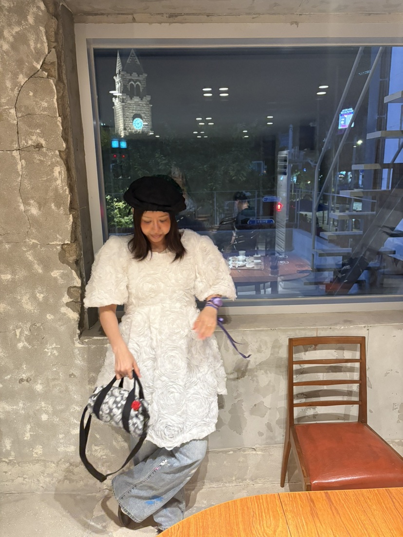 PLATFORM-L東大門㊣實拍女士新品職業真品25秋冬連衣裙含腰繩PLATFORM連衣裙