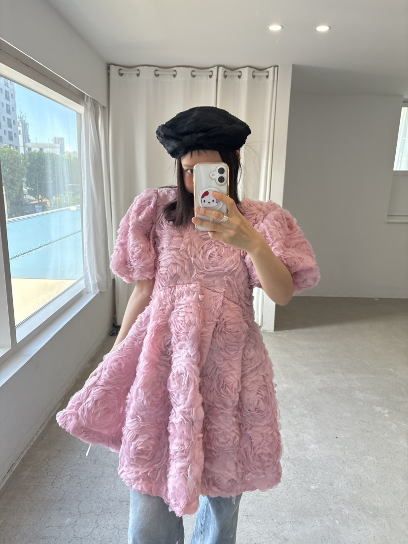 PLATFORM-L東大門㊣實拍女士新品職業真品25秋冬連衣裙含腰繩PLATFORM連衣裙圖色2