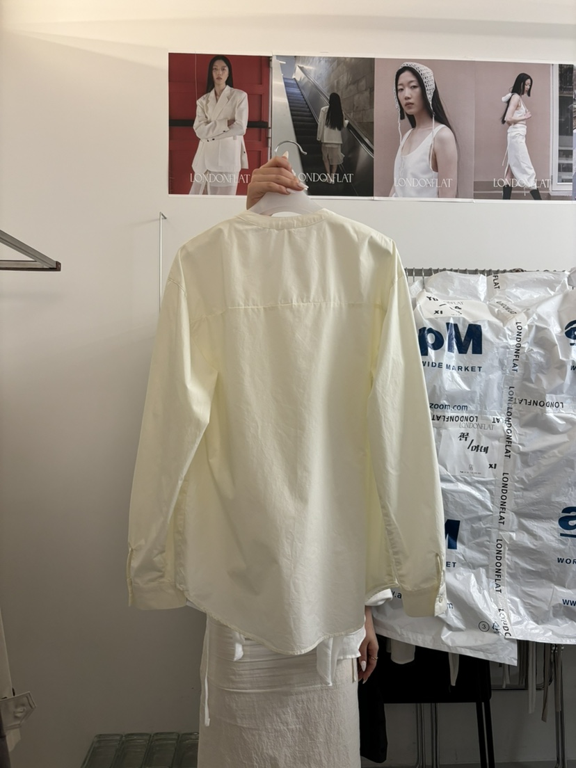 LONDON FLAT東大門㊣直郵女士新品人氣時尚襯衫蕾絲衫棉質LONDON FLAT襯衫/蕾絲衫