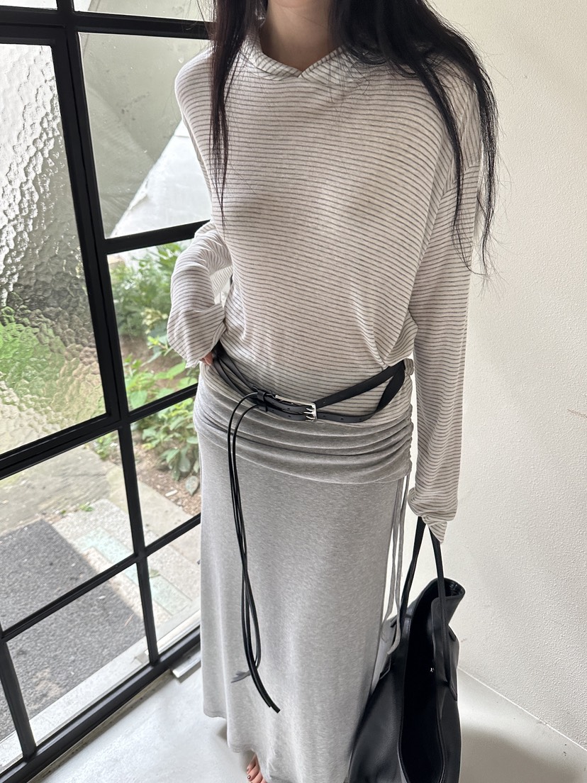 BOWIE東大門㊣代購女士新品真品休閑長袖T恤美利奴羊毛連帽衫BOWIE長袖T恤