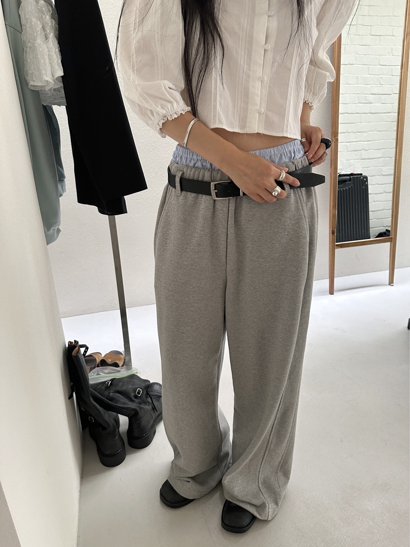 BOWIE東大門㊣直郵女士新品人氣25秋冬推薦休閑褲不含腰帶套裝BOWIE休閑褲