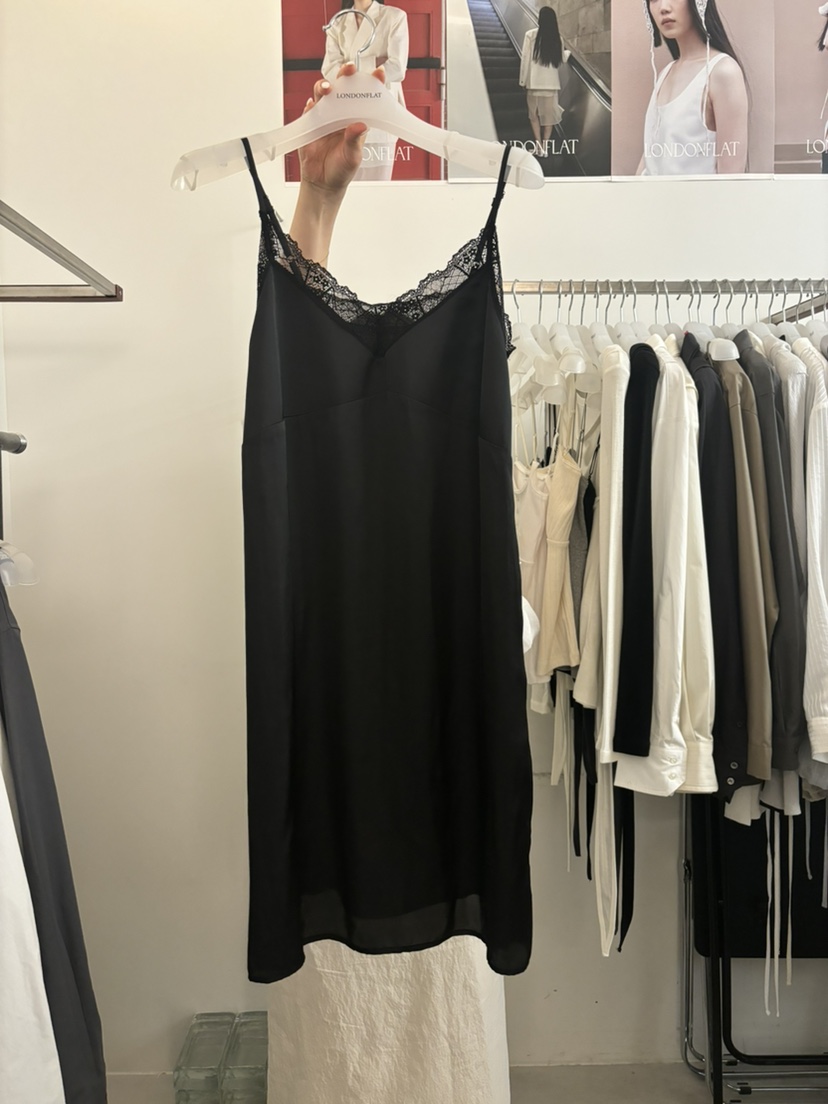 LONDON FLAT韓國代購㊣女裝新品真品25秋冬推薦連衣裙蕾絲LONDON FLAT連衣裙圖色3
